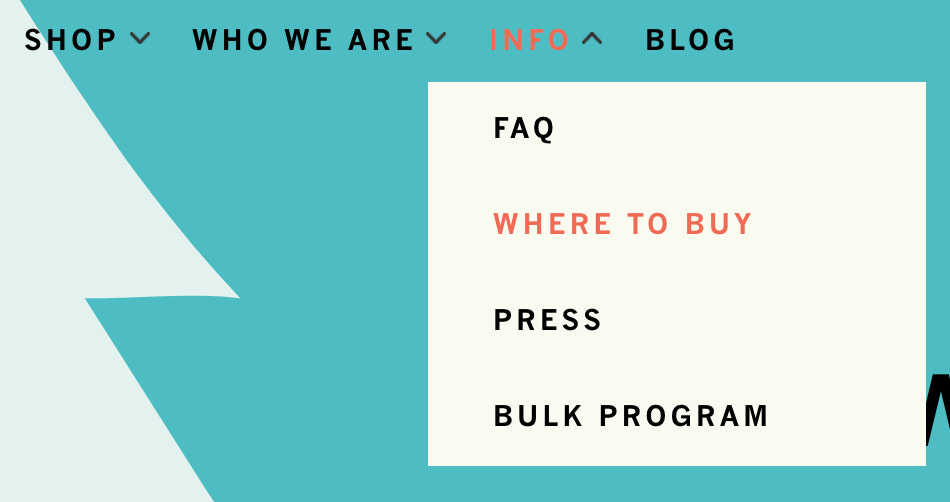 Meow Meow Tweets' website helps customers find local retail destinations to buy its products