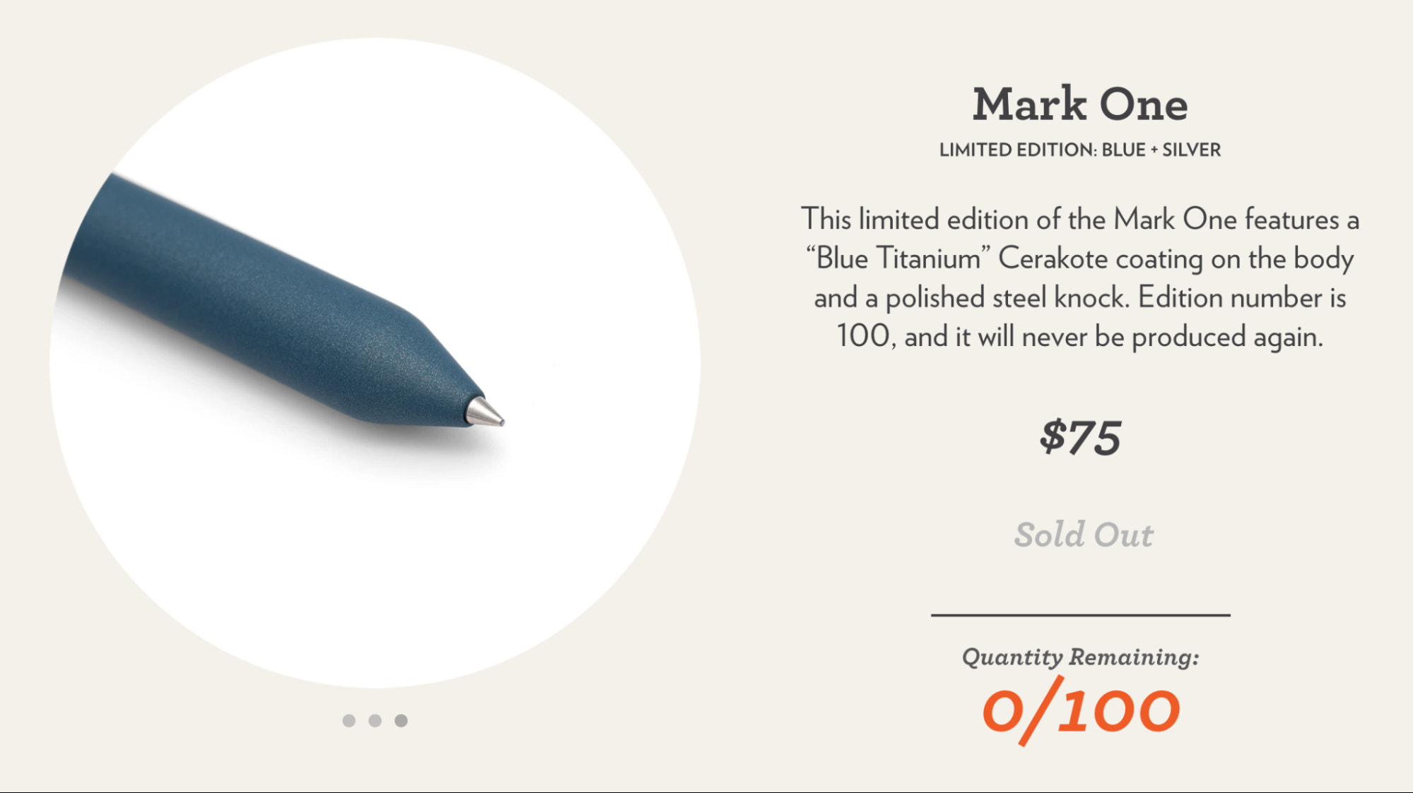 一个n example product page from Studio Neat's website.