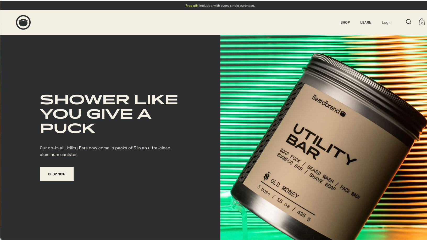 胡子品牌主页。