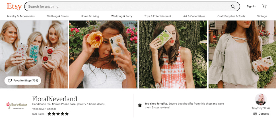 Floral Neverland Etsy