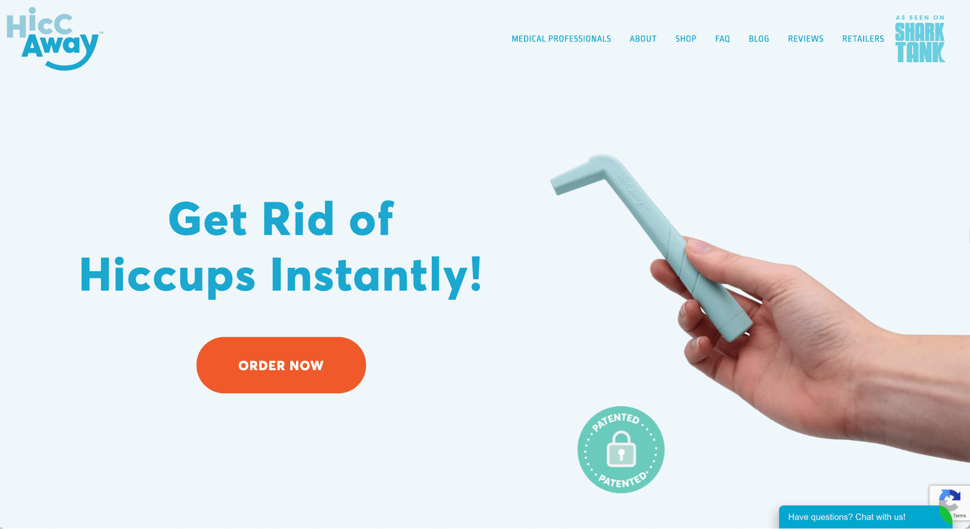 用吸管喝止嗝。