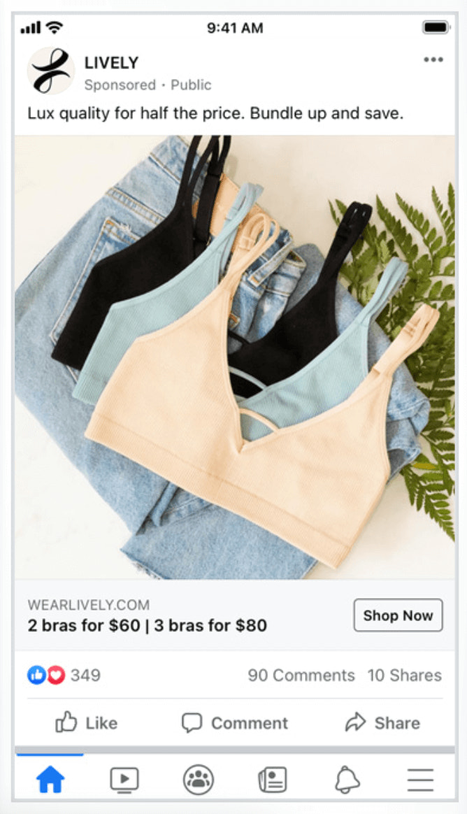 生动的Facebook广告例子