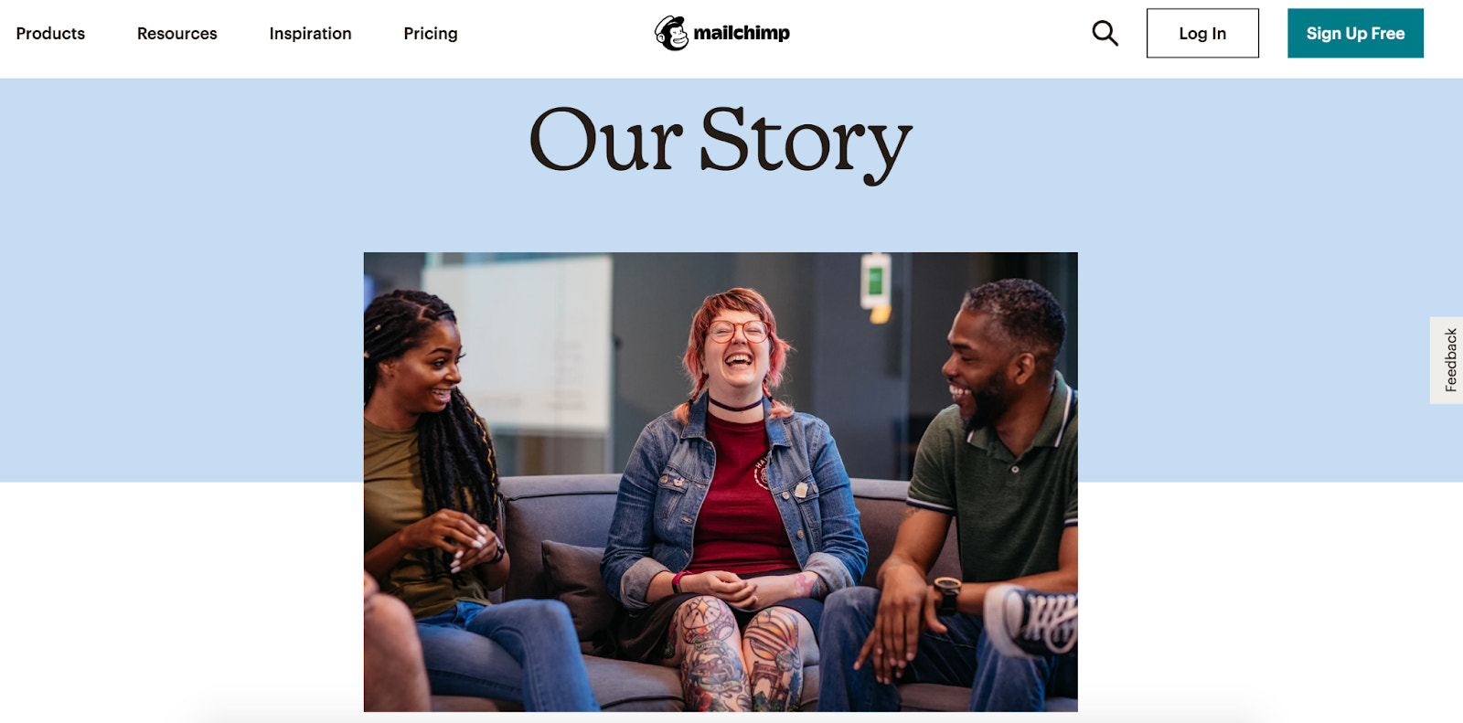 Mailchimp关于页面