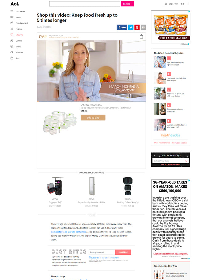 Native advertising in a blog post, recommendations for products as part of a how-to