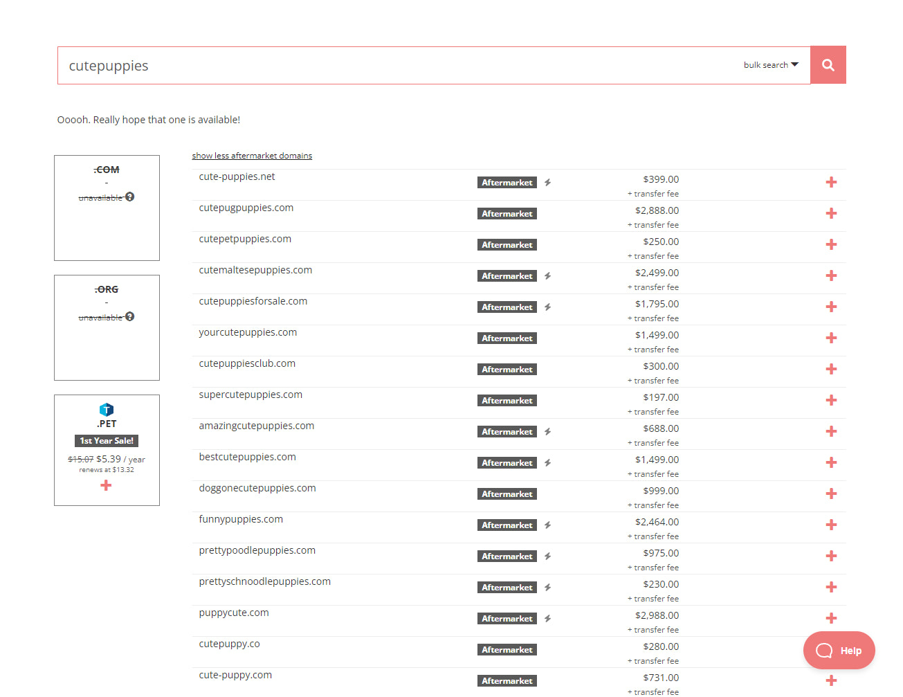 high value domain example