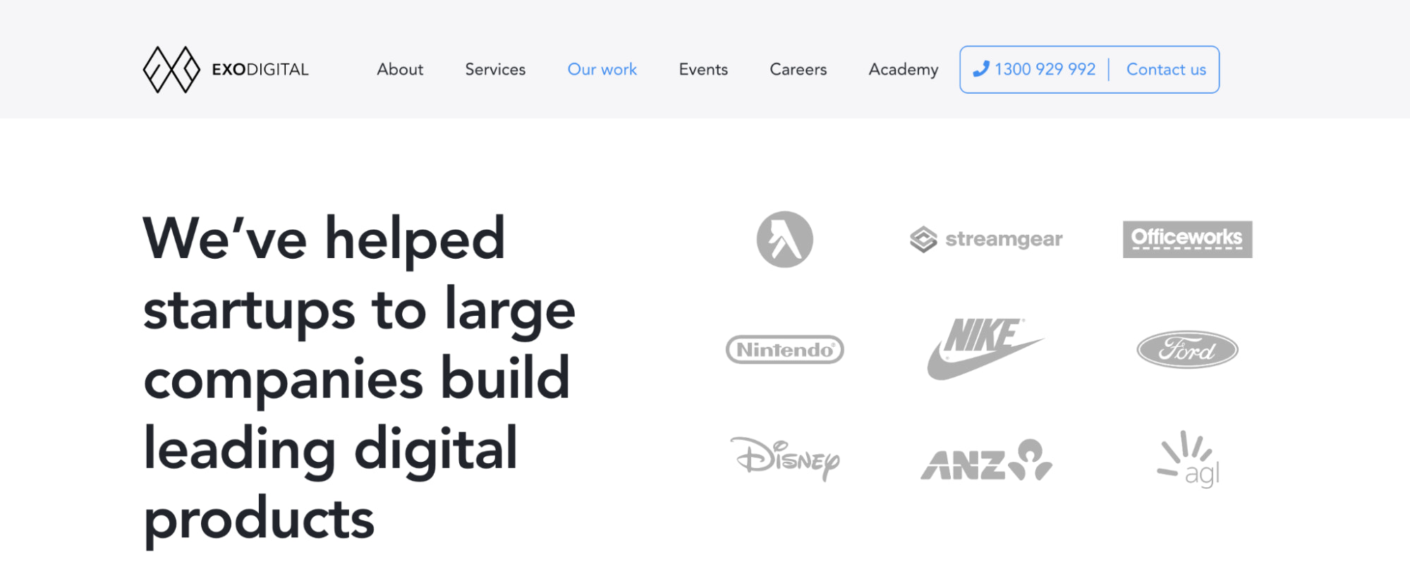 exo digital list of clients