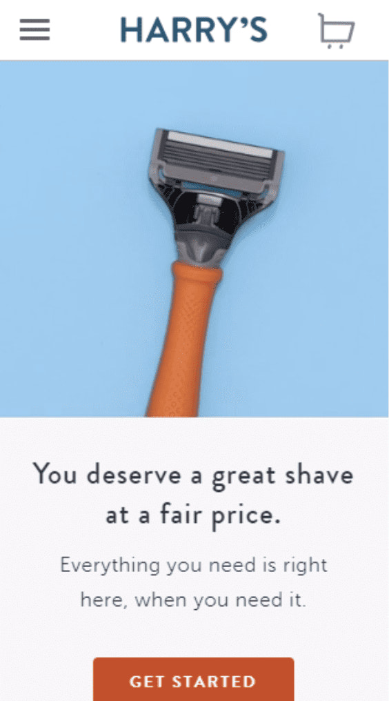 哈里的手机销售页面