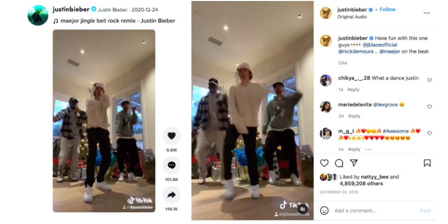 cross-promoting on instagram