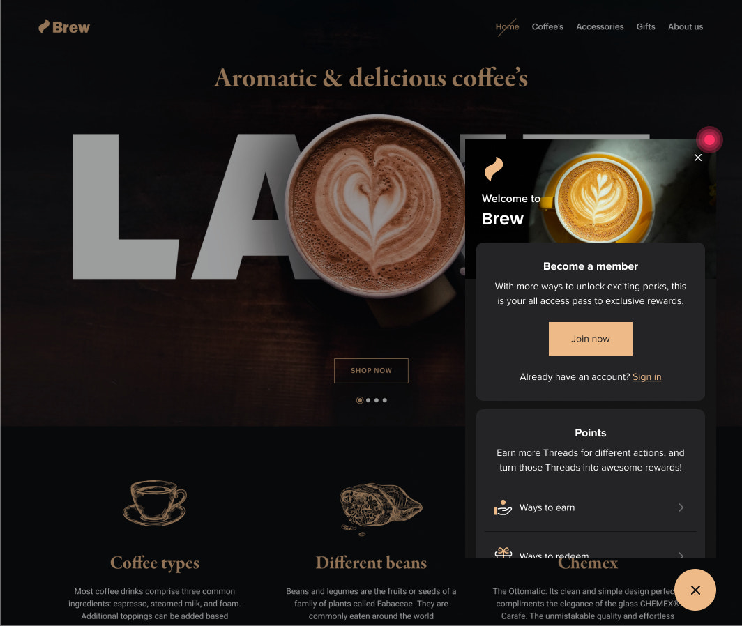 忠诚度计划示例