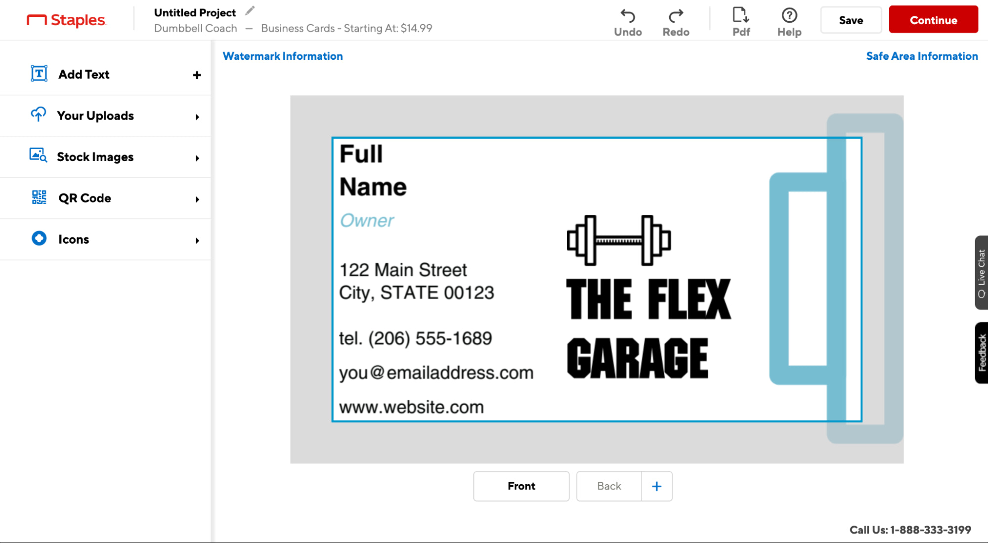 staples business card printing service
