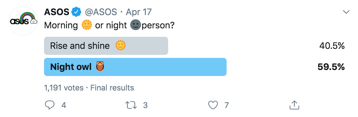 twitter的民意调查