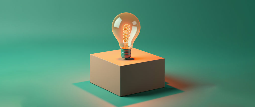 a lightbulb floating above a square box: types of entrepreneurship