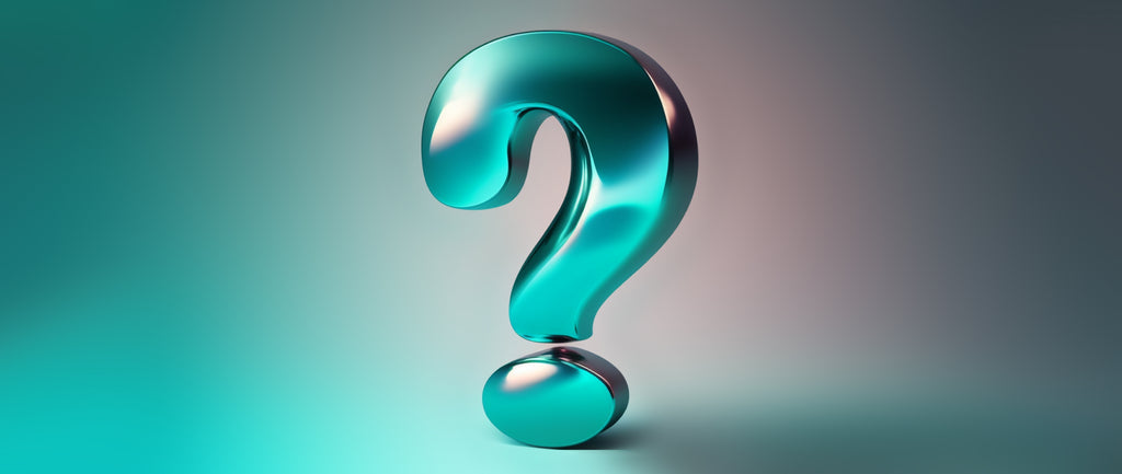 a turquoise question mark against an iridescent background; what is a lead
