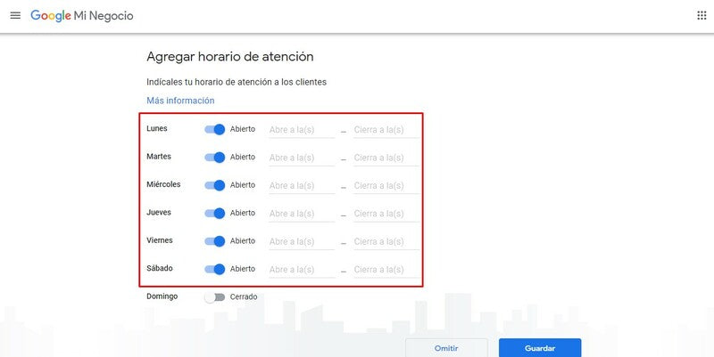 完成la información de tu ficha