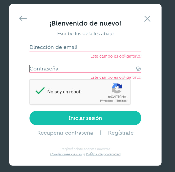 Iniciar sesión en Wallapop