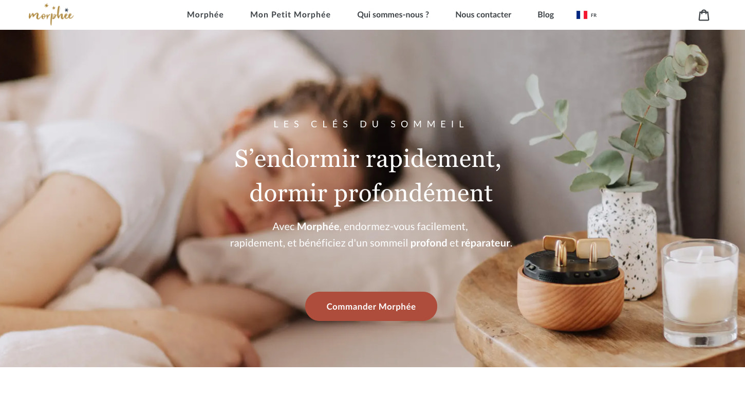 Landing page morphée
