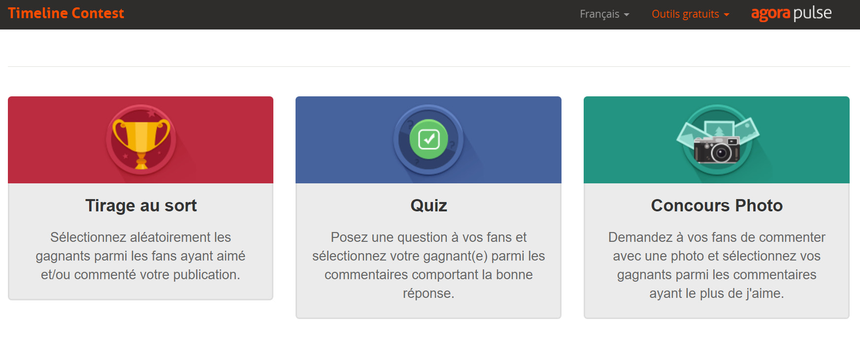 concours de Timeline sur Facebook