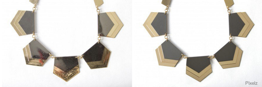 reflets sur les bijoux