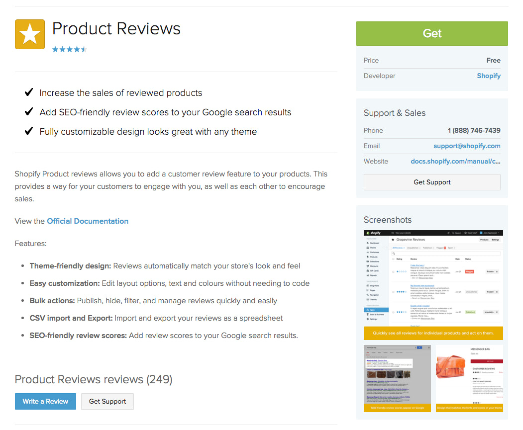 Product Reviews_Application d’évaluation client