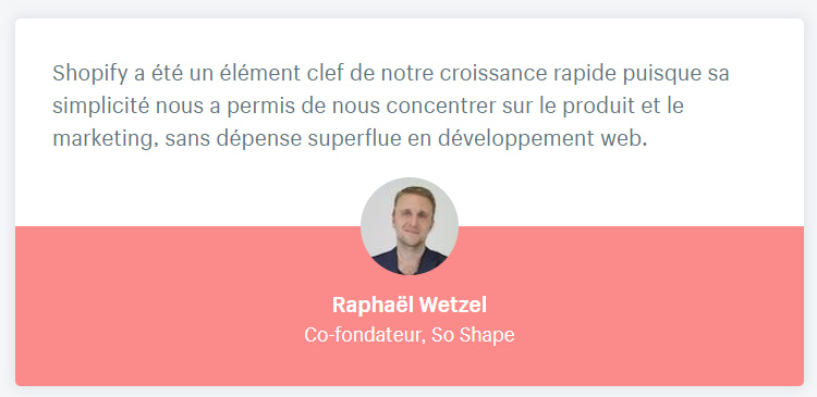 temoignage shopify