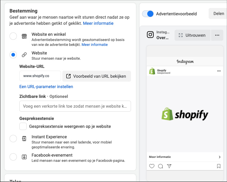 Instagram advertentie maken stappen