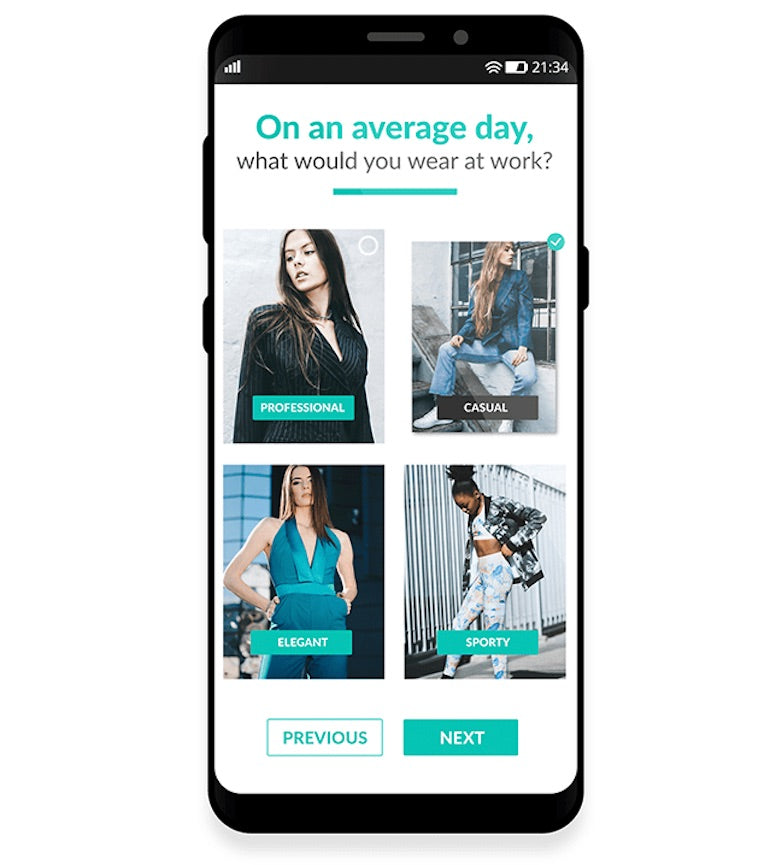 忠诚计划游戏化: visual quiz on a phone