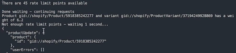 优化速度限制:YouTube图坦卡蒙的截图orial showing a log saying Zameer hit his rate limit threshold, and had to wait one second, before continuing his requests.