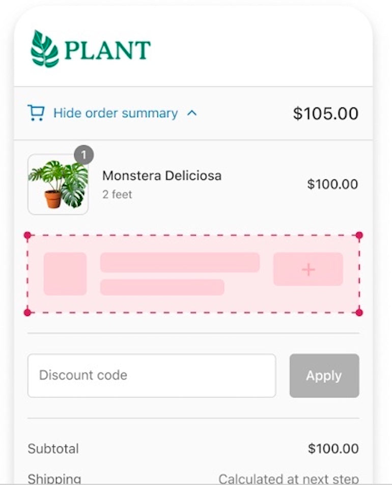 image showcasing checkout extensibility on the