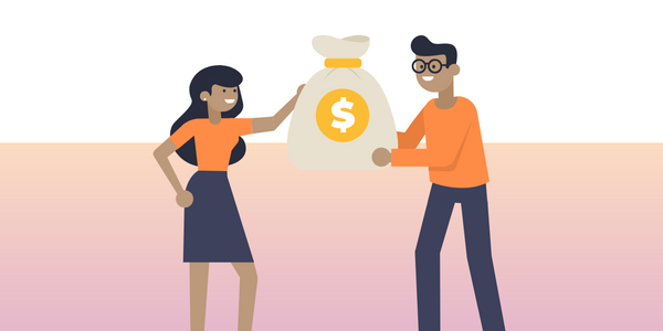 homem e mulher fechando negócio para comprar no atacado para revender online e ganhar dinheiro