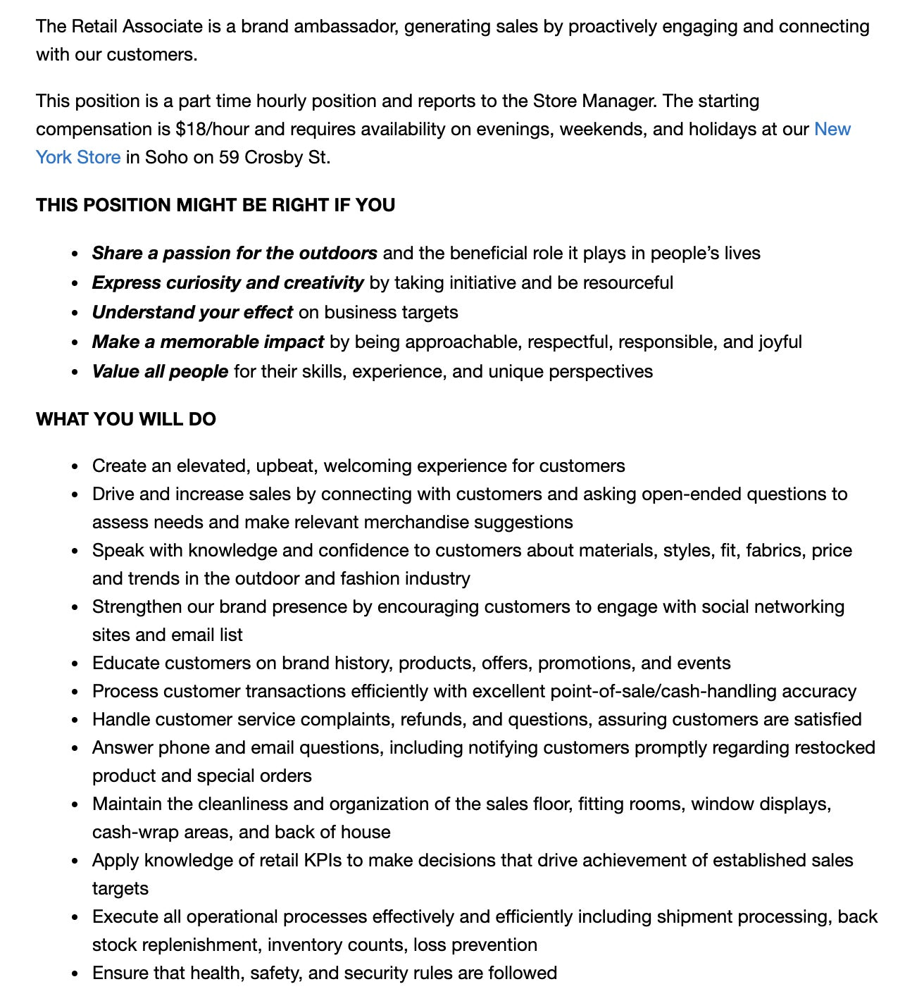 来自雪峰的工作描述