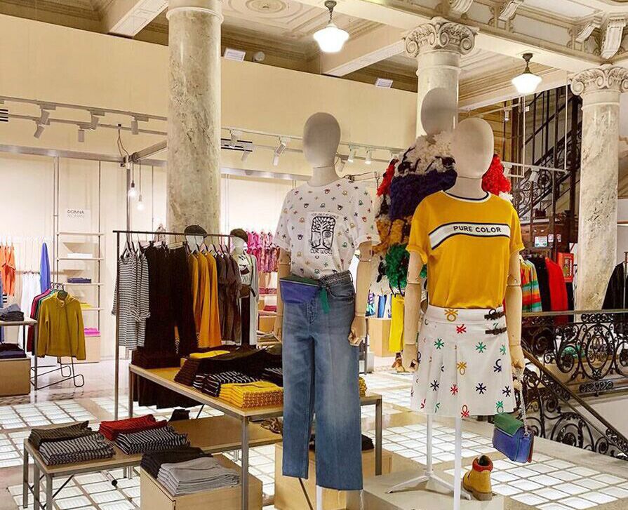 in store view of United Colors of Benetton