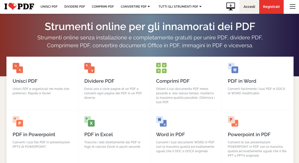 程序每修改在线PDF - IlovePDF