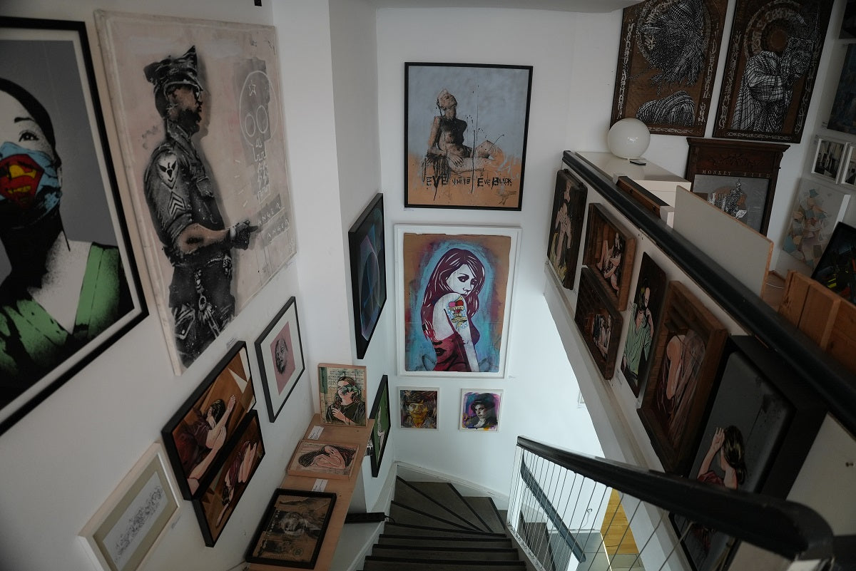 Die Galerie von Pretty Portal. Den Shopify-Store nutzt das Label, um Kunst online zu verkaufen.