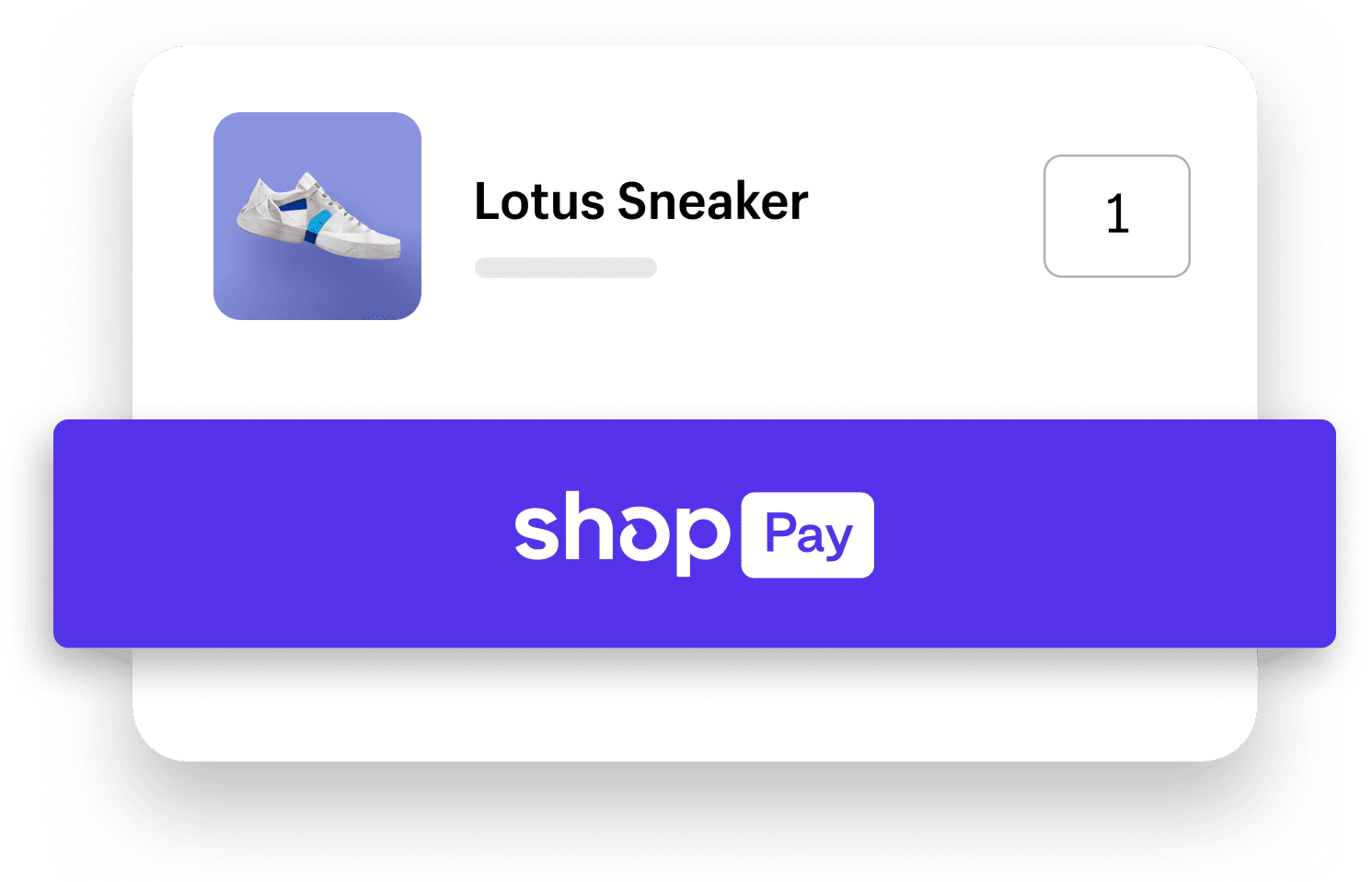 Köpknapp för Shop Pay i mobilen