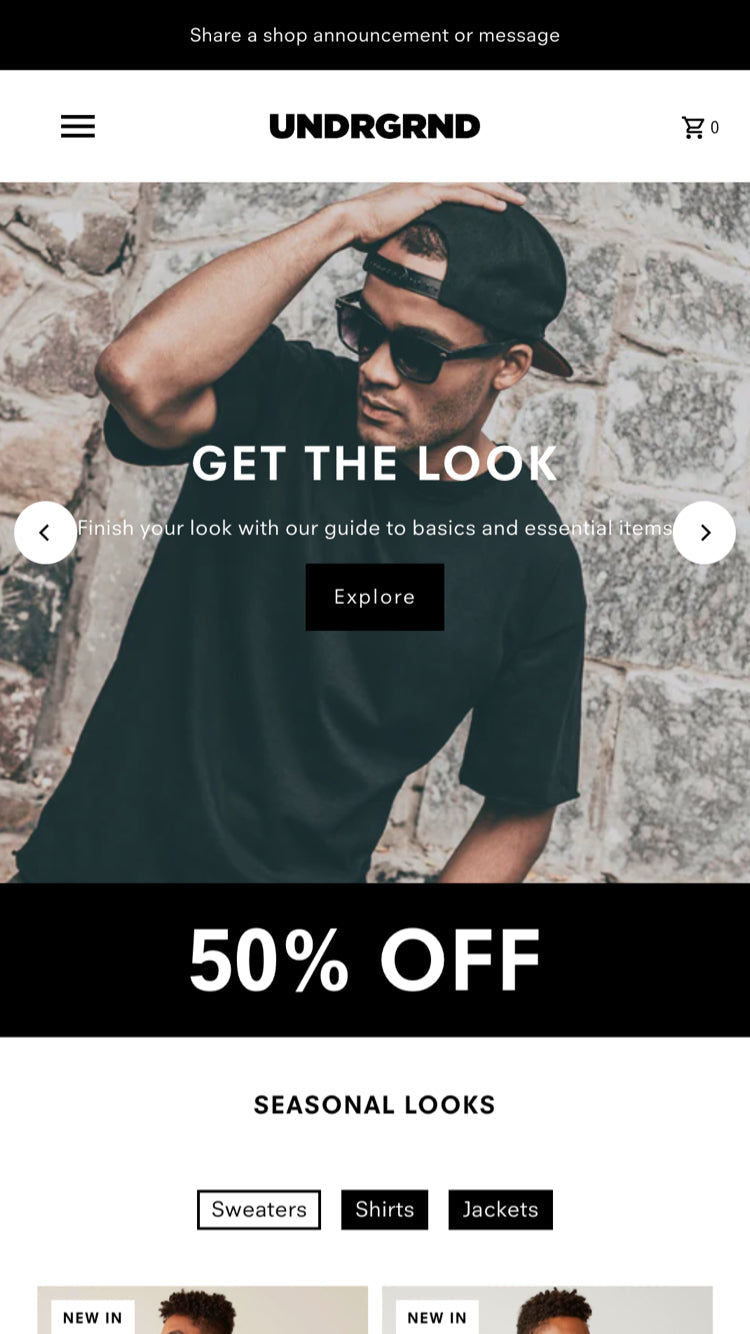 《时尚帝国》风格的手机预览版