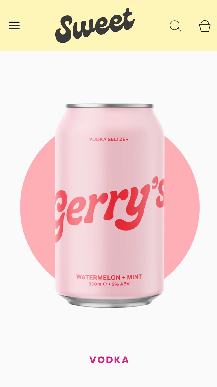 Mobiel voorbeeld van Fresh in de stijl 'Sweet'