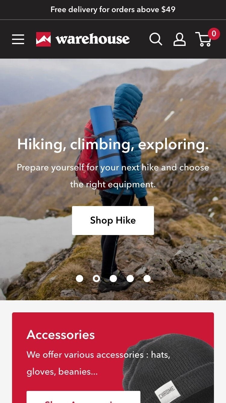 移动预览仓库在“织物”风格