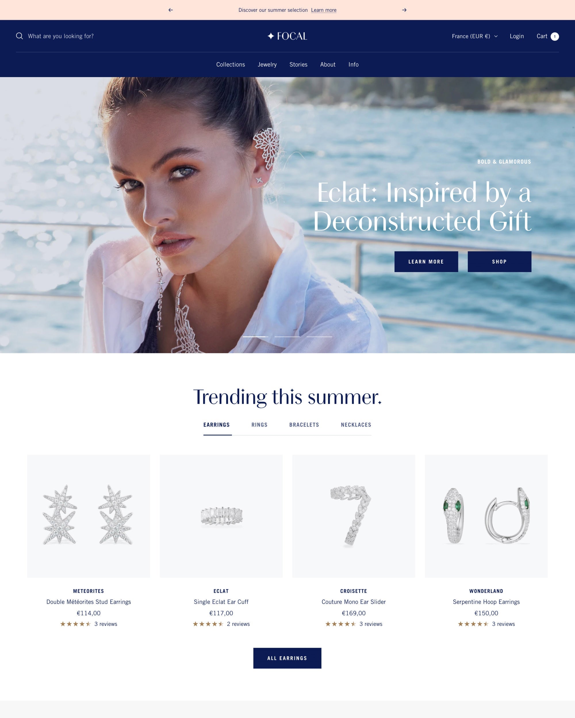 摘要杜de la倒电脑版本e Focal dans le style « Sapphire »