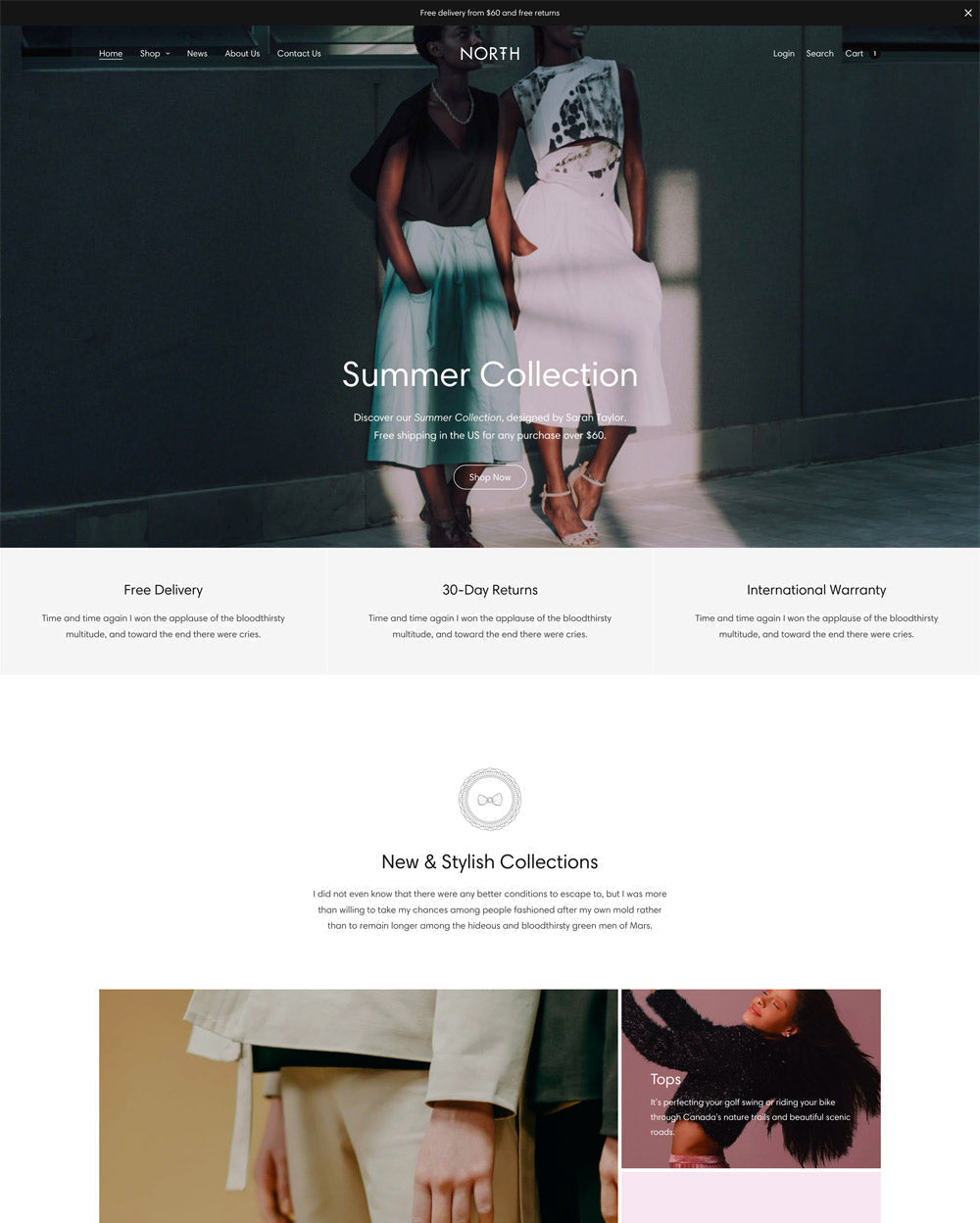 为North med stilen设置“默认”