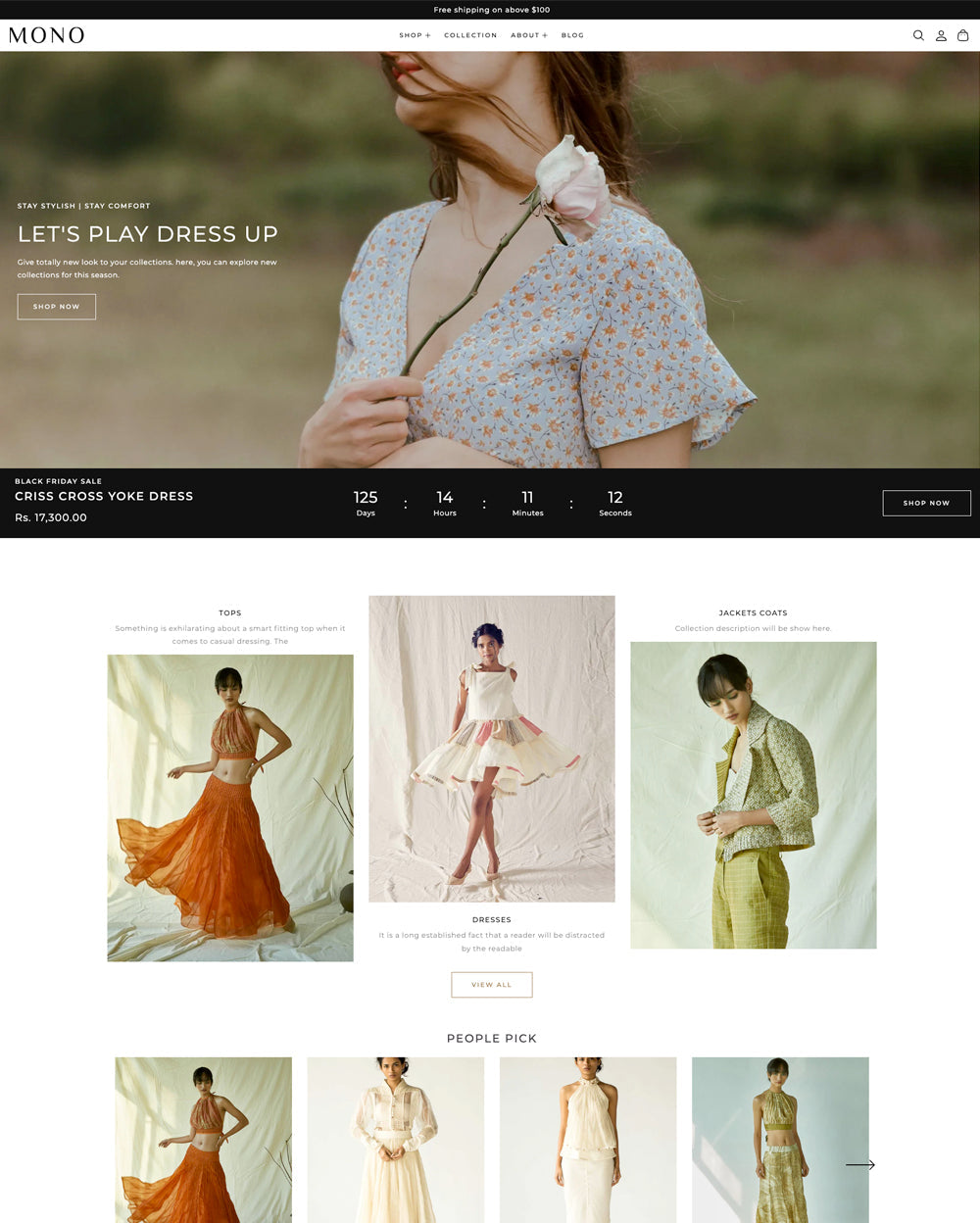 Desktop-Vorschau für Mono im Stil 