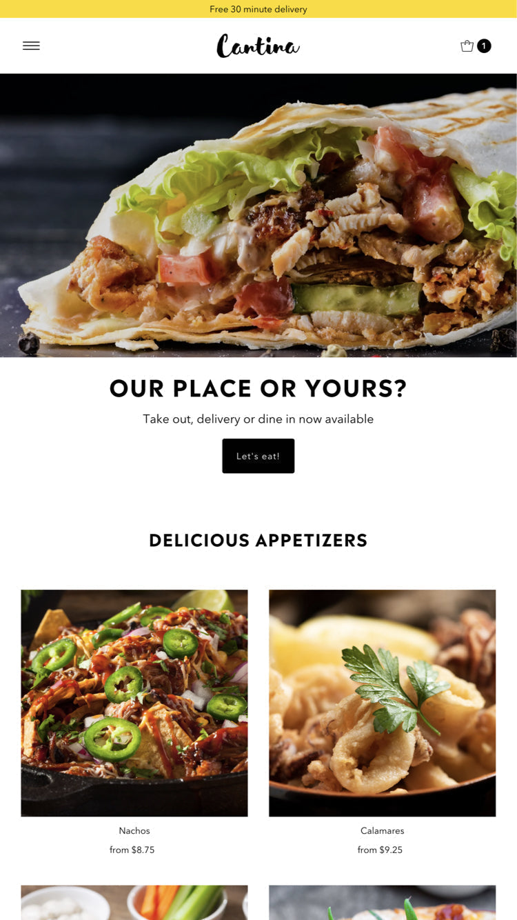 移动预览Vantage在“光明”风格