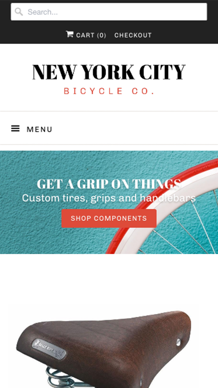 “纽约”风格的响应式移动预览