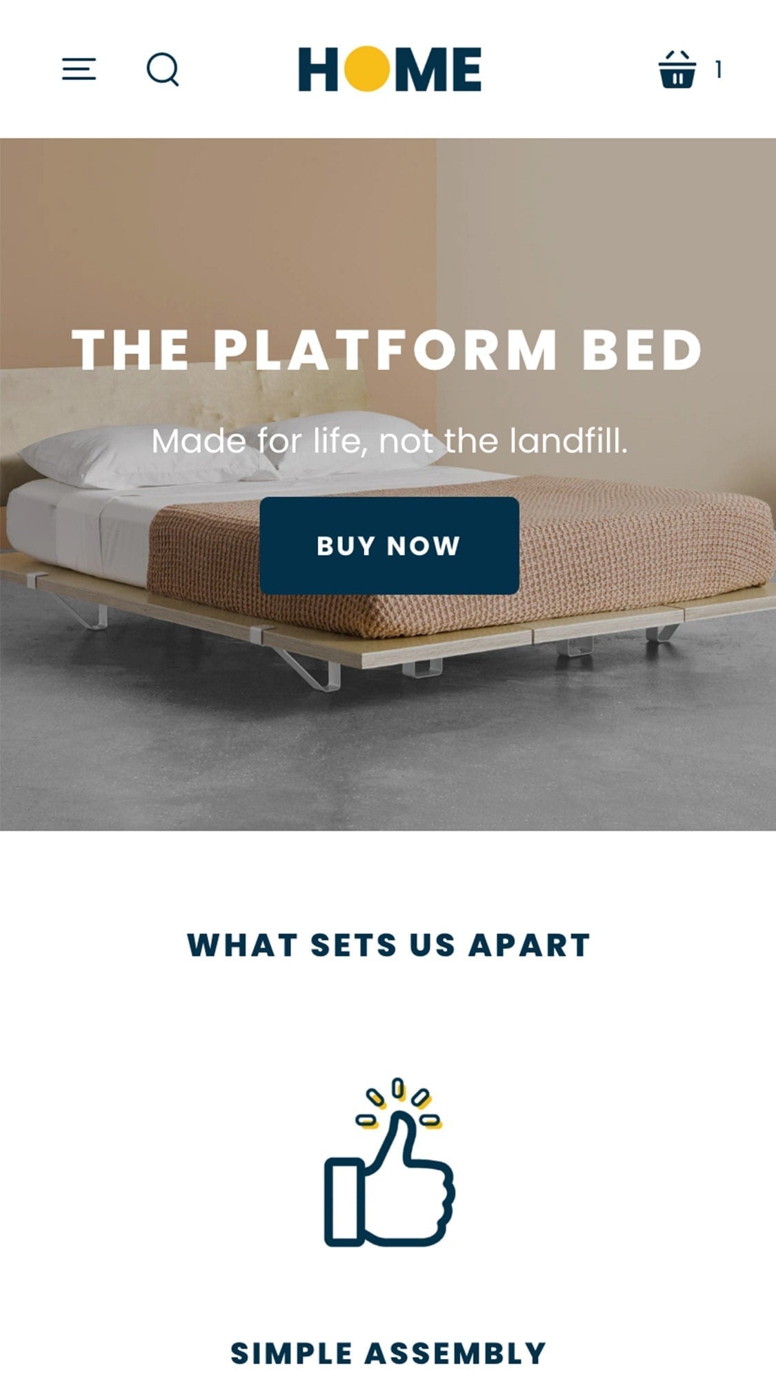 Mobile preview for Startup in the 