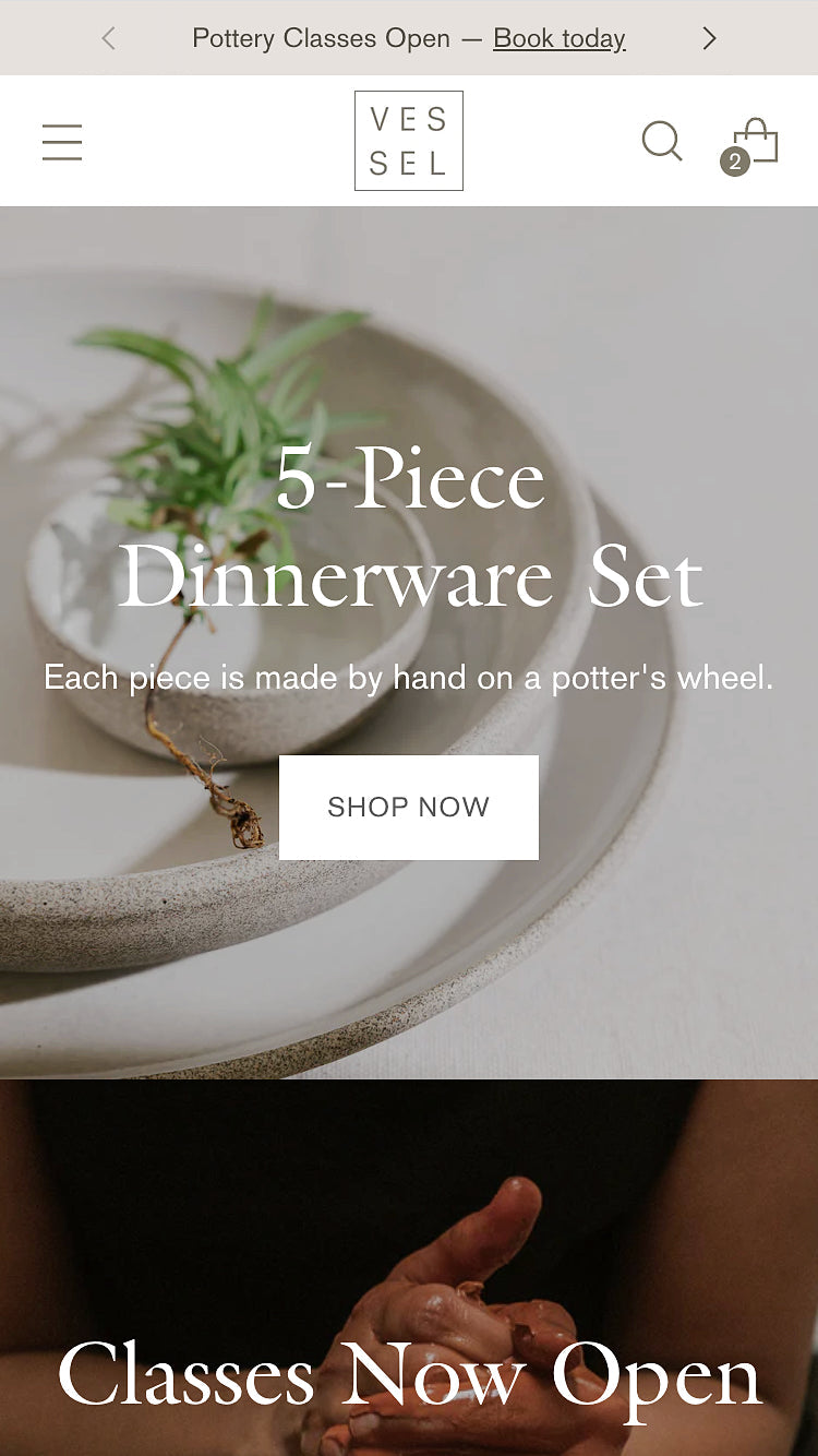 Stiletto 模板“Craft”样式的移动端预览