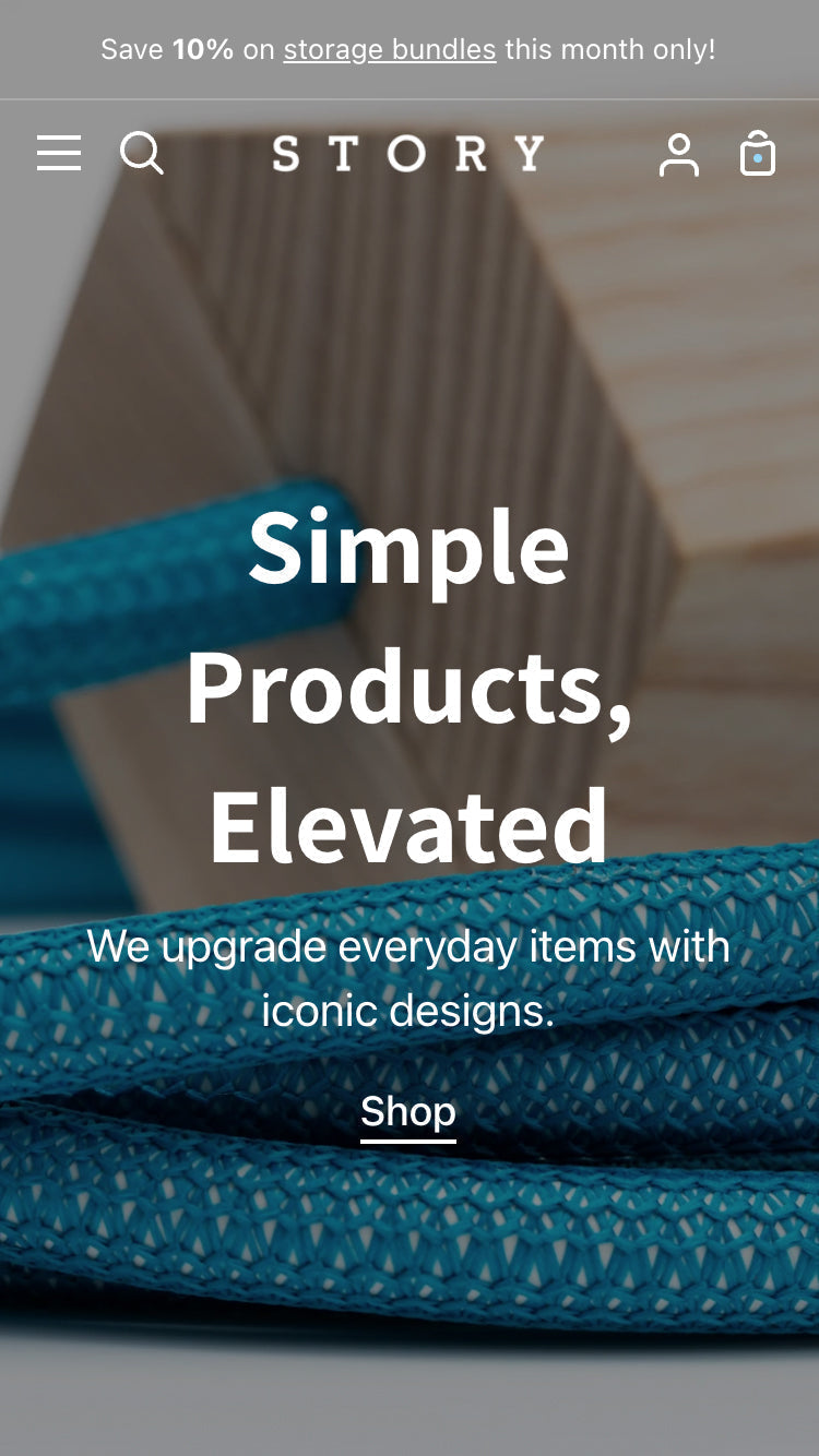 莫biel voorbeeld van Story in de stijl 'Bold'