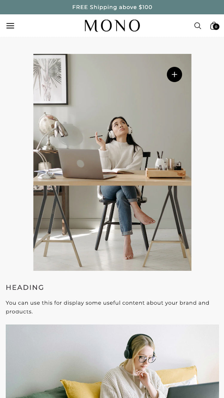 Mobile Vorschau für Mono im Stil 
