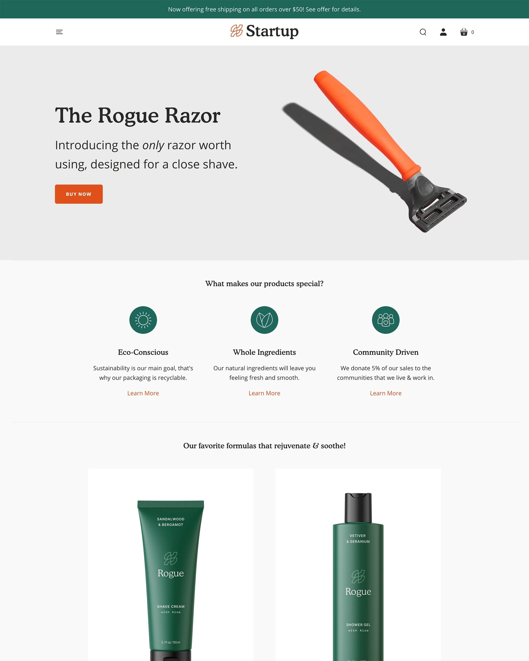 Desktop preview for Startup in the 