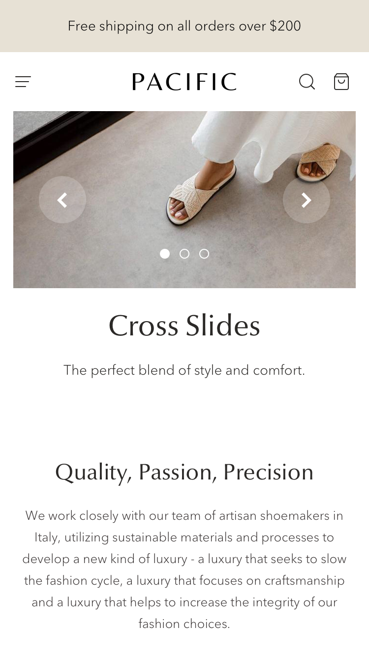 Mobile preview for Pacific in the 