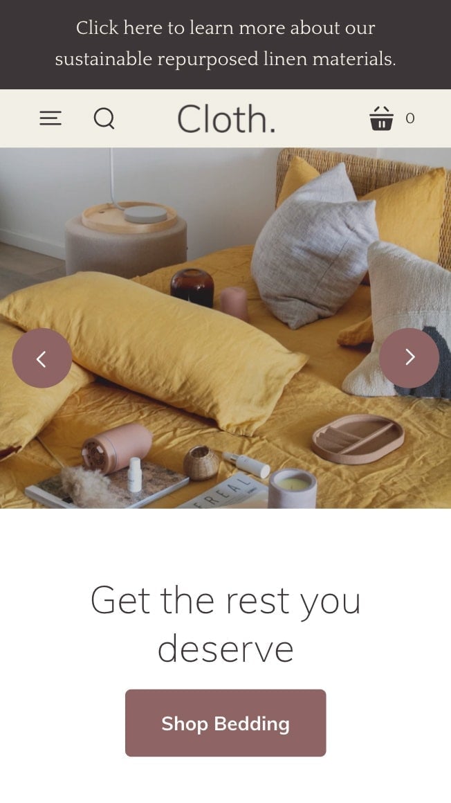 Mobile preview for Startup in the 