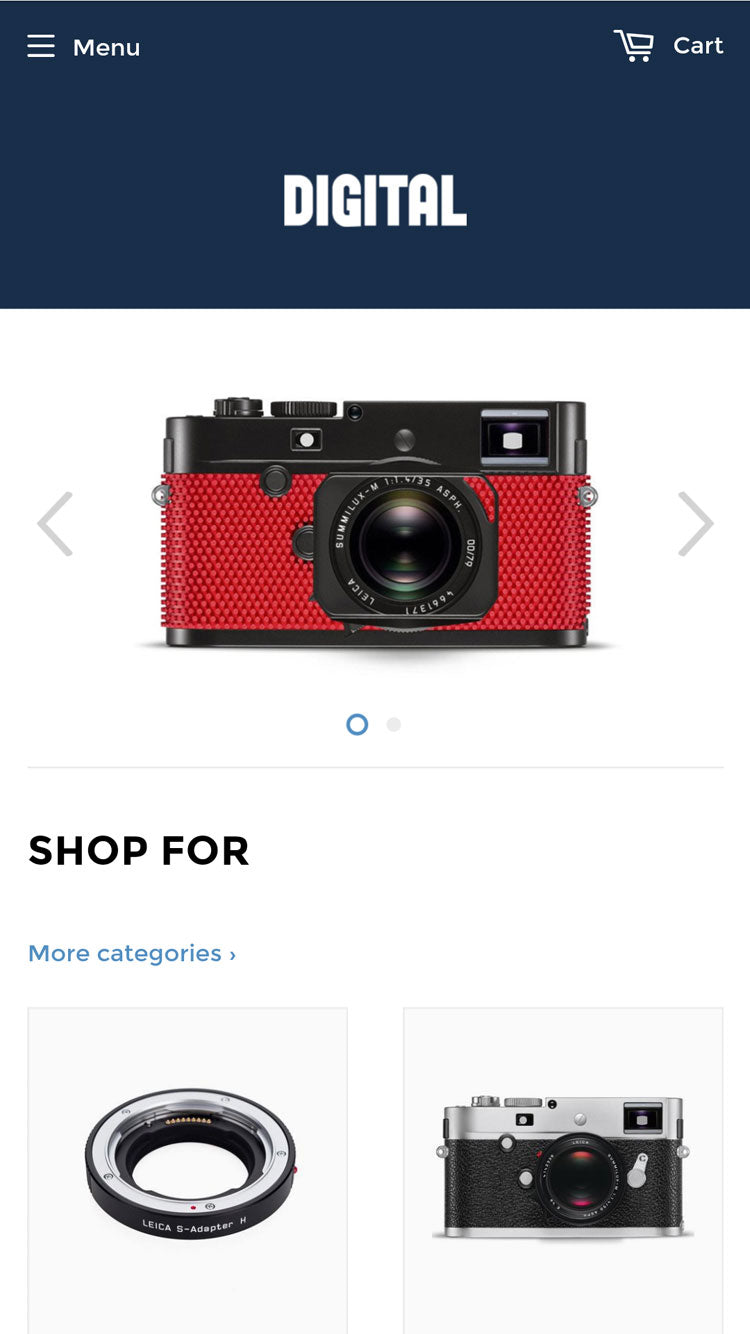 Mobiel voorbeeld van Supply in de stijl 'Blue'